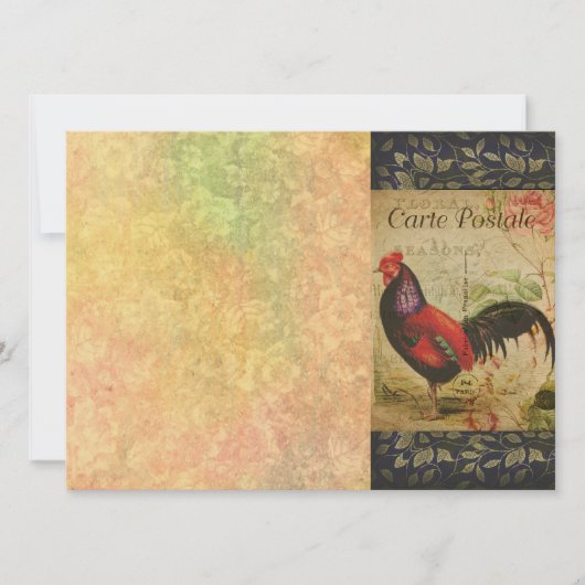 はがきフランスの名刺 招待状 (正面)