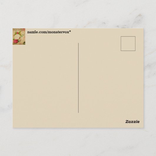 はがきフランスの ポストカード (裏面)