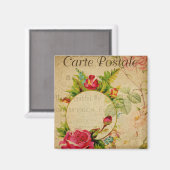 はがきフランスの マグネット (正面/裏面)