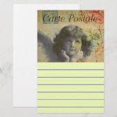 はがきフランスの 便箋 (正面/裏面)