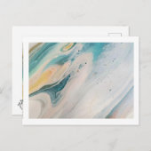 はがきボホブルー4.25インチx 5.6インチ ポストカード (正面/裏面)