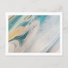 はがきボホブルー4.25インチx 5.6インチ ポストカード