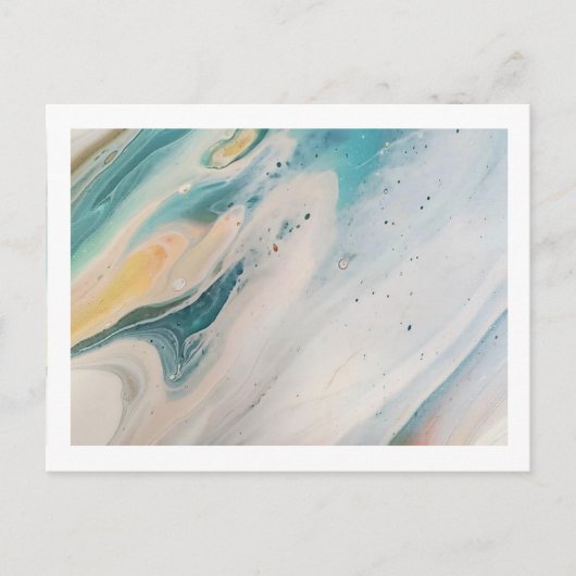 はがきボホブルー4.25インチx 5.6インチ ポストカード (正面)