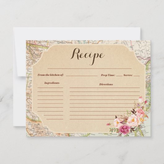 はがきマップ旅行レシピカード (正面)