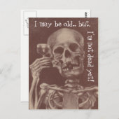 はがきユーモア年取ってもまだ死んでない！ ポストカード (正面/裏面)