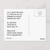 はがきレトロカップルアポイントメントアラーム ポストカード (裏面)