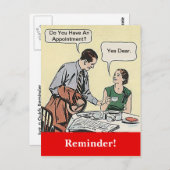 はがきレトロカップルアポイントメント ポストカード (正面/裏面)