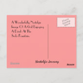 はがきレトロスタイリッシュギャルw/ソーダ噴水ドリンク ポストカード (裏面)