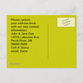 はがきレトロフェスティバル南西に移動した新しい住所 案内ポストカード (裏面)