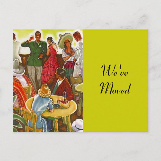 はがきレトロフェスティバル南西に移動した新しい住所 案内ポストカード (正面)