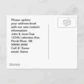 はがきレトロ引っ越しました新しいアドレスFlamingo PC 案内ポストカード (裏面)