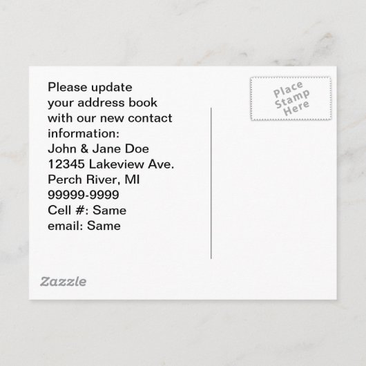 はがきレトロ引っ越しました新しいアドレスFlamingo PC 案内ポストカード (裏面)