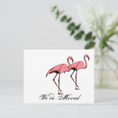 はがきレトロ引っ越しました新しいアドレスFlamingo PC 案内ポストカード (スタンド正面)