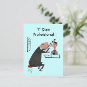 はがきレトロ「I」の気にプロフェッショナル ポストカード (スタンド正面)