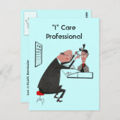 はがきレトロ「I」の気にプロフェッショナル ポストカード (正面/裏面)