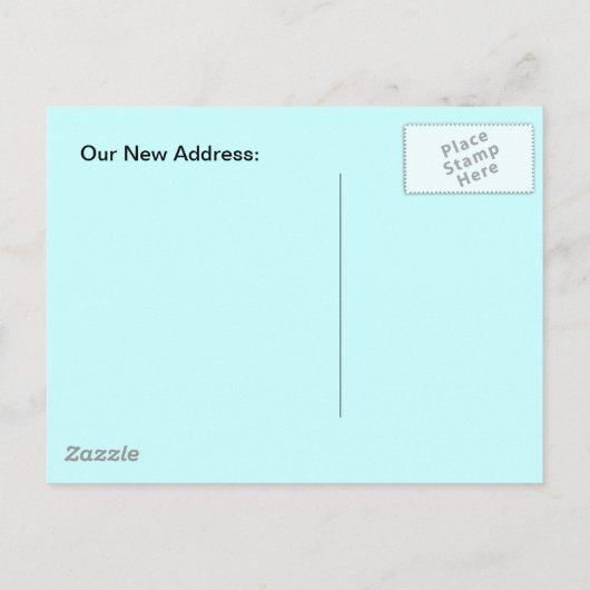 はがきヴィンテージスイートペッツ引っ越しましたアドレス 案内ポストカード (裏面)