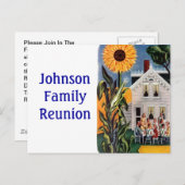 はがきヴィンテージフロントポーチファミリートーレヌイオンPC インビテーションポストカード (正面/裏面)