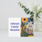 はがきヴィンテージフロントポーチファミリートーレヌイオンPC インビテーションポストカード (スタンド正面)