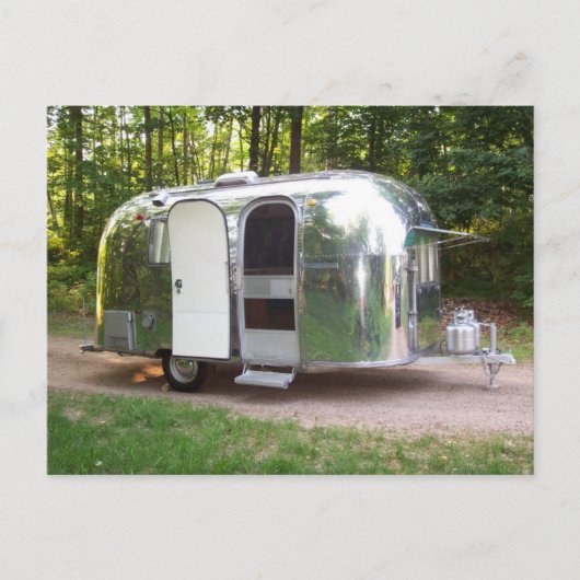 はがきヴィンテージ光沢アルミニウムASキャラベルトレーラー ポストカード (正面)