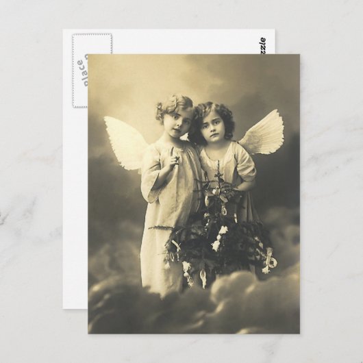 はがきヴィンテージ天使 ポストカード (正面/裏面)