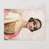 はがきヴィンテージ女性1 ポストカード (正面)