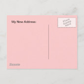はがきヴィンテージ新しいホームジョブ移動したアドレス 案内ポストカード (裏面)