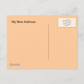 はがきヴィンテージ新しいホームジョブ移動したアドレス 案内ポストカード (裏面)