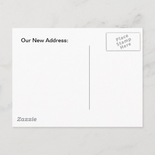 はがきヴィンテージ新しいホームジョブ移動アドレスおもしろいPC 案内ポストカード (裏面)