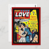 はがきヴィンテージ漫画ブックカバー ポストカード (正面/裏面)