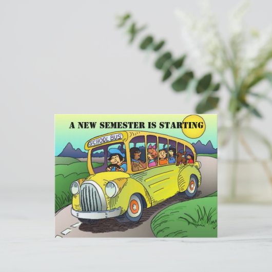 はがき供給用品学校寄付の注意喚起 ポストカード (スタンド正面)