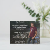 はがき卒業発表 インビテーションポストカード (スタンド正面)