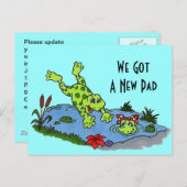 はがき可愛い引っ越しました新しいアドレスパッドFrogs PC 案内ポストカード (正面/裏面)