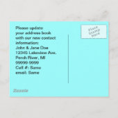 はがき可愛い引っ越しました新しいアドレスパッドFrogs PC 案内ポストカード (裏面)