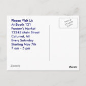 はがき家織庭トマト農家市場 ポストカード (裏面)