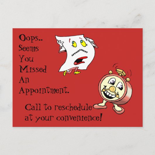 はがき恋しく思アポイントメント顧客連絡注 ポストカード (正面)