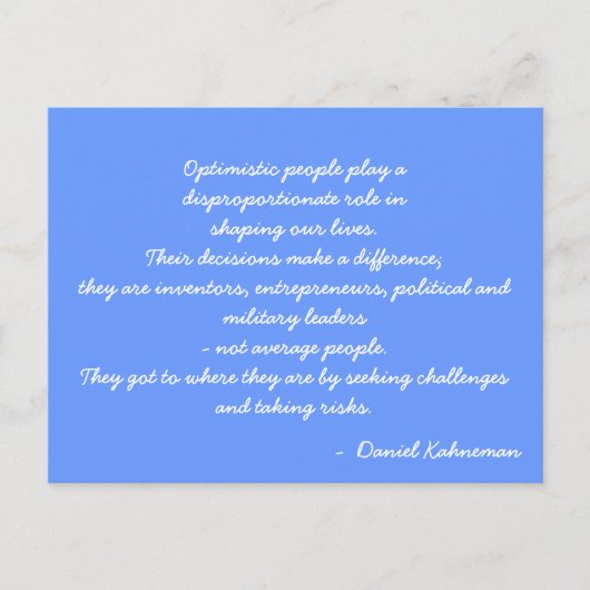 はがき感動的引用文 ポストカード (正面)