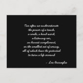 はがき感動的引用文 ポストカード (正面)