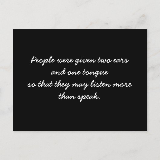 はがき感動的引用文 ポストカード (正面)