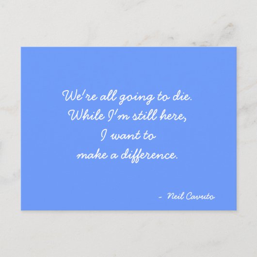 はがき感動的引用文 ポストカード (正面)