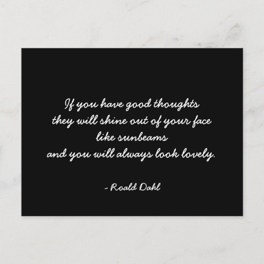 はがき感動的引用文 ポストカード (正面)