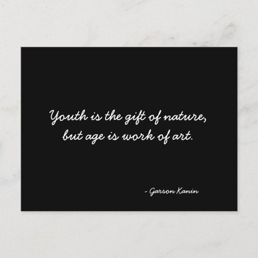 はがき感動的引用文 ポストカード (正面)