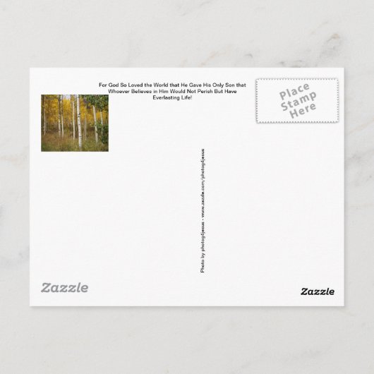 はがき感動的 ポストカード (裏面)