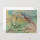 はがき抽象芸術絵画のアートアクリルカード ポストカード (正面/裏面)