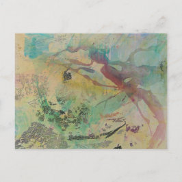 はがき抽象芸術絵画のアートアクリルカード ポストカード