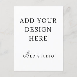 はがき招待状ポートレートテンプレート 空白の ポストカード