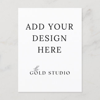 はがき招待状ポートレートテンプレート 空白の ポストカード