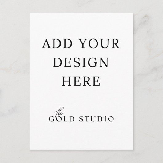 はがき招待状ポートレートテンプレート 空白の ポストカード (正面)