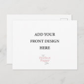 はがき招待状横テンプレート ポストカード (正面/裏面)