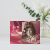 はがき招待状YOUR photo誕生日/anyの追加 インビテーションポストカード (スタンド正面)