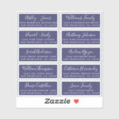 はがき書道結婚のゲスト住所 シール (シート)